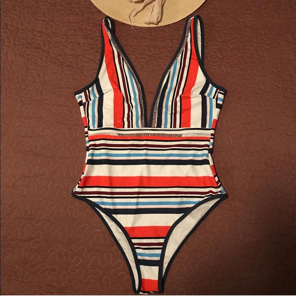 Vibrant one piece bathing suit